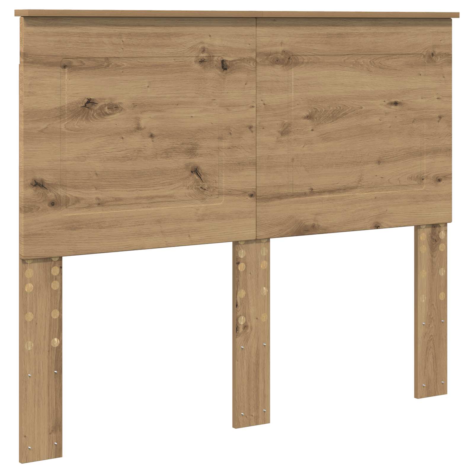 vidaXL Bed Frame Artisian Oak 135 x 190 cm Solid Pine Wood 6