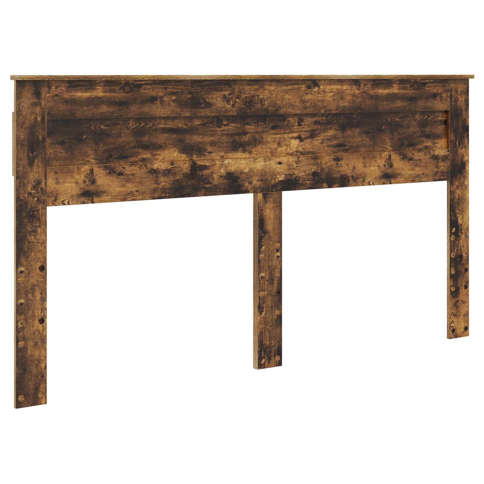 vidaXL Bed Frame with Storage Smoked Oak 200 x 200 cm Solid Pine Wood 6