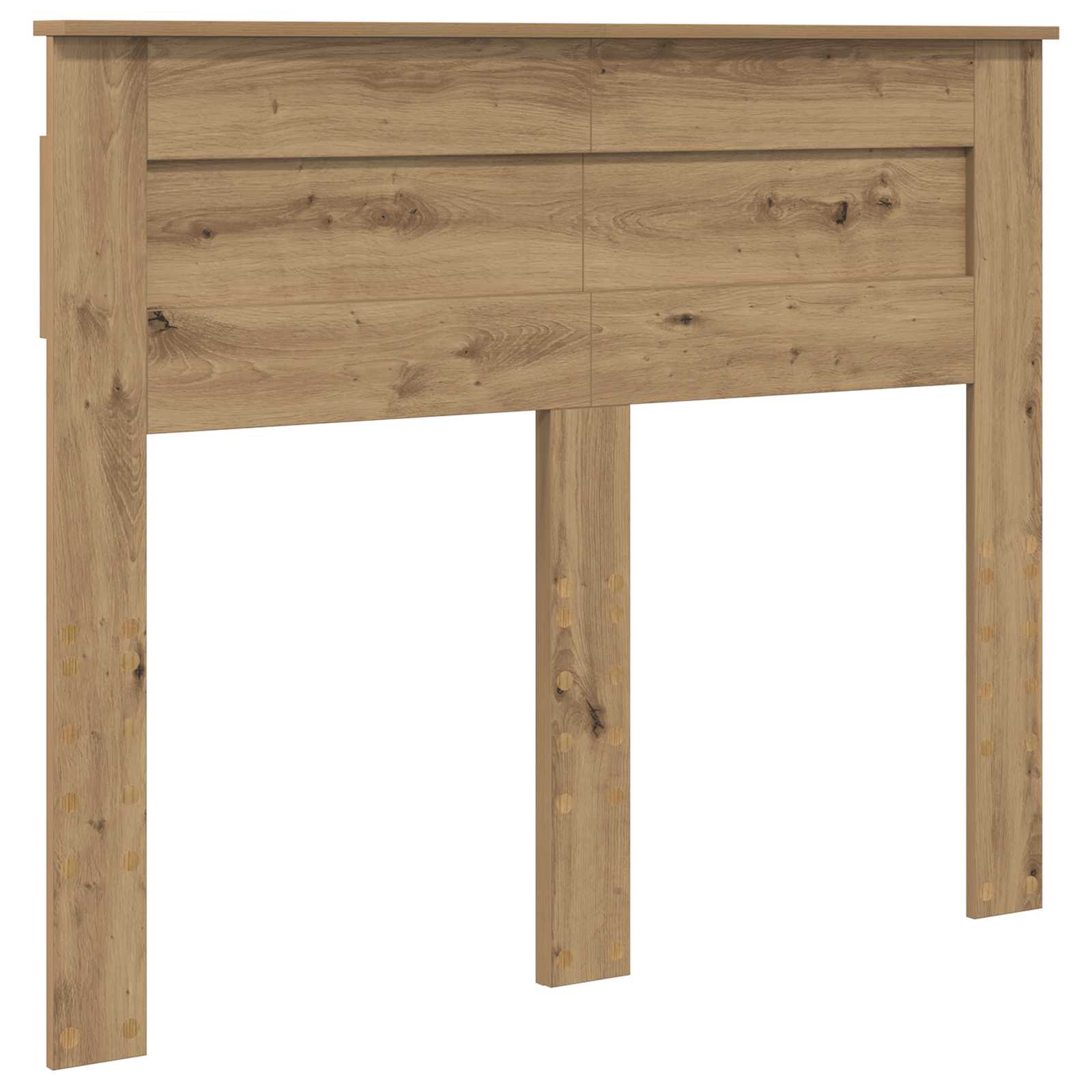 vidaXL Bed Frame Artisian Oak 120 x 200 cm Solid Pine Wood 6