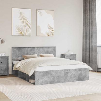 vidaXL Bed Frame with Headboard Concerte 160 x 200 cm Solid Pine Wood 1