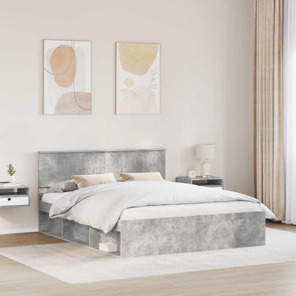vidaXL Bed Frame with Headboard Concerte 160 x 200 cm Solid Pine Wood 3
