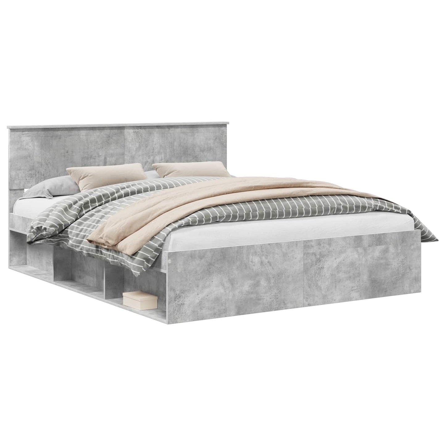 vidaXL Bed Frame with Headboard Concerte 160 x 200 cm Solid Pine Wood 2