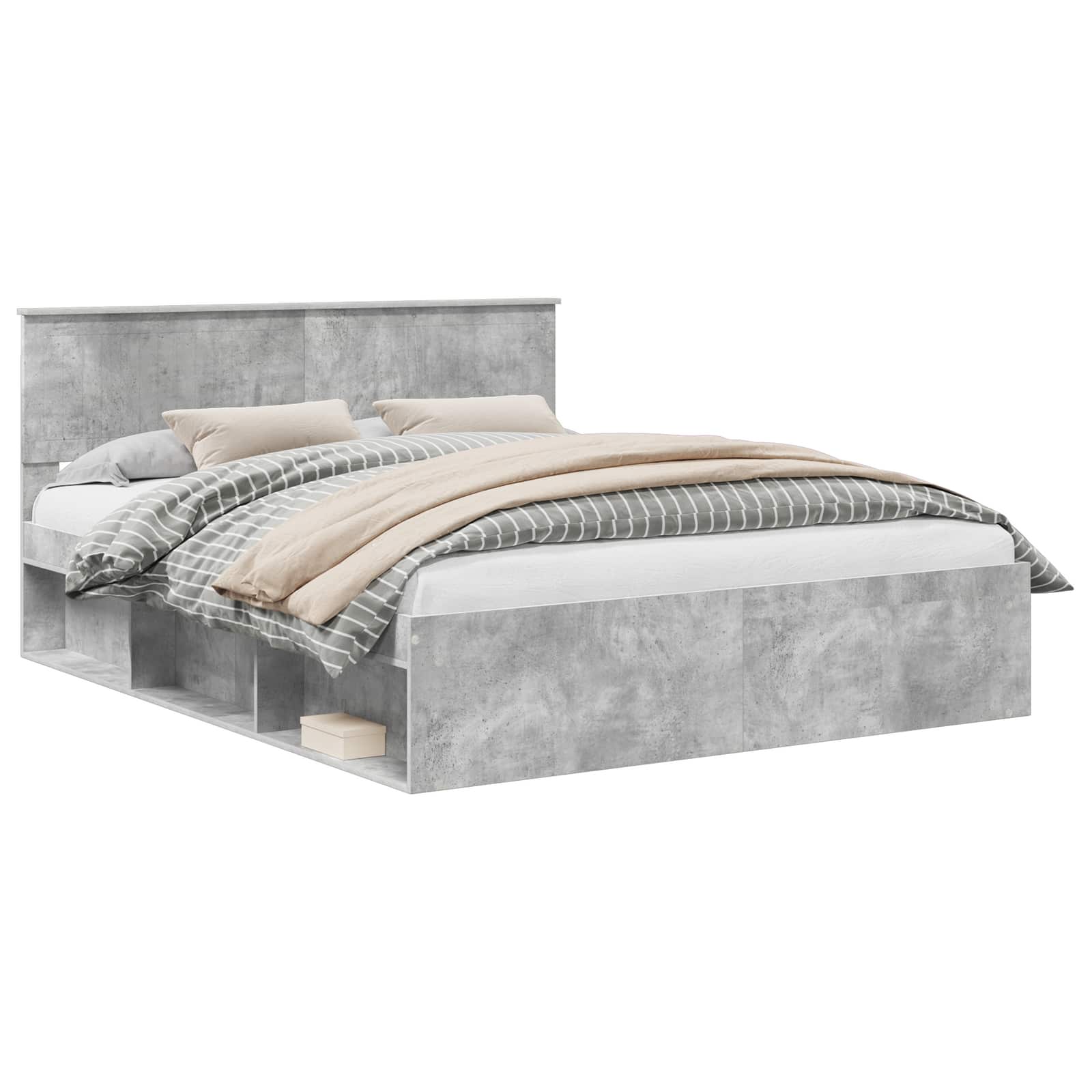 vidaXL Bed Frame with Headboard Concerte 160 x 200 cm Solid Pine Wood 2