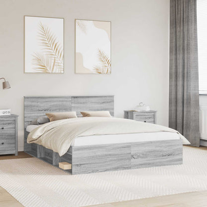vidaXL Bed Frame 160 x 200 cm Solid Pine Wood Length 200 cm Width 160 cm