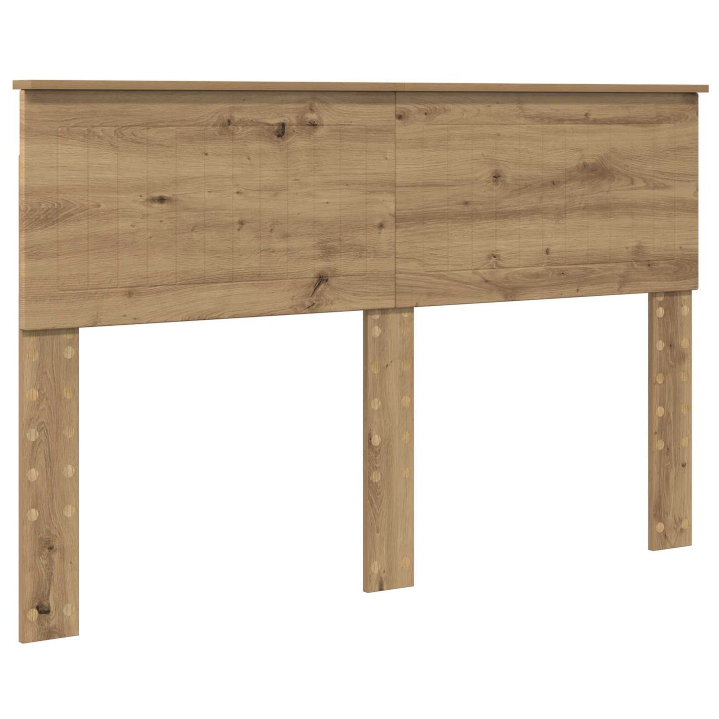vidaXL Bed Frame Artisian Oak 140 x 190 cm Solid Pine Wood 6