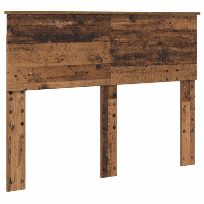 vidaXL Bed Frame with Headboard Old Wood 135 x 190 cm Solid Pine Wood 6