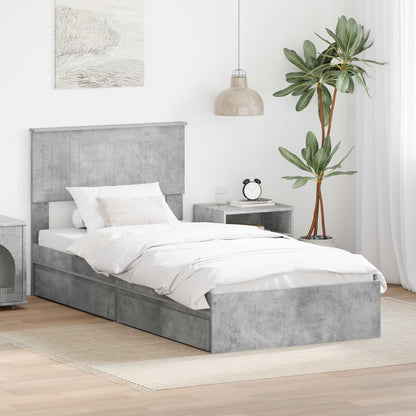 vidaXL Storage Bed with Drawer Engineered Wood Length 190 cm