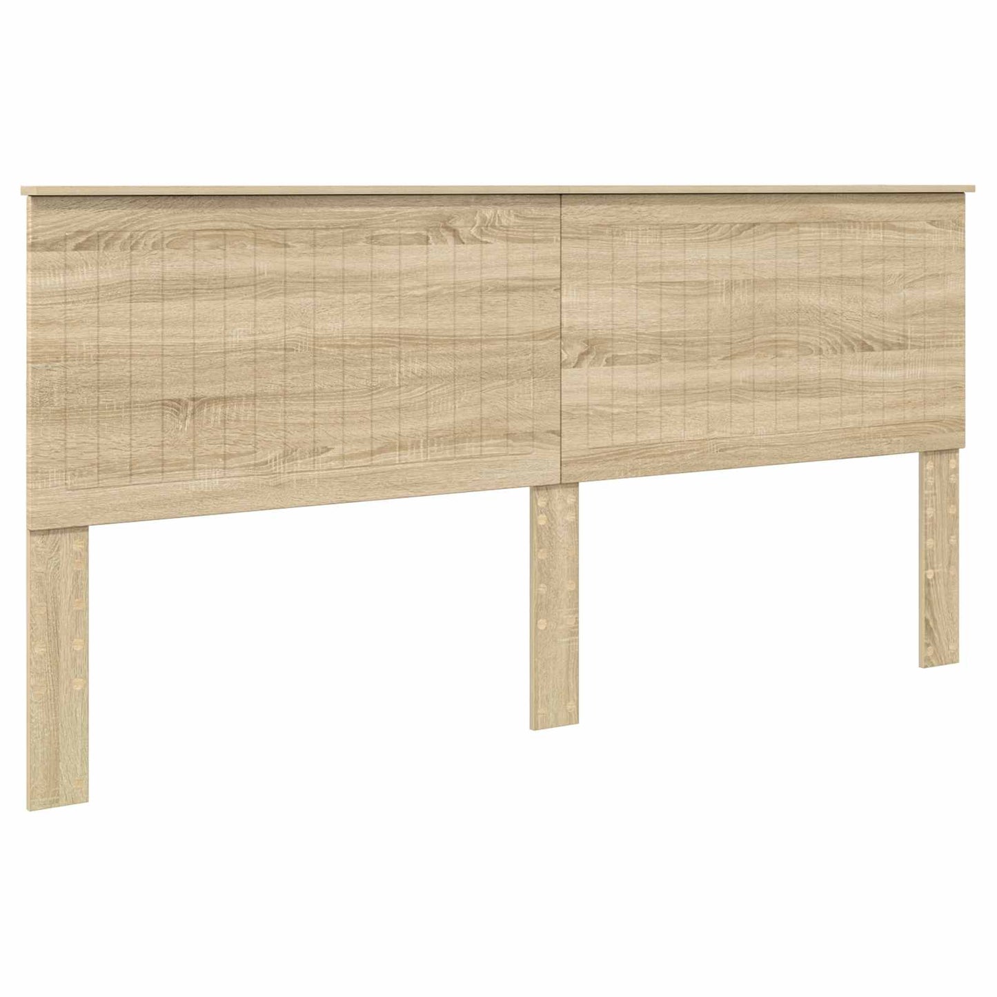 vidaXL Bed Frame with Headboard Sonoma 200 x 200 cm Solid Pine Wood 6