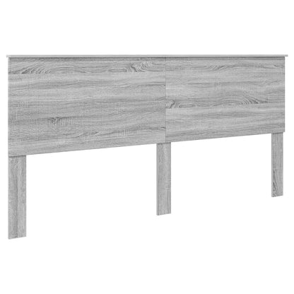 vidaXL Bed Frame Grey Sonoma 200 x 200 cm Solid Pine Wood 5