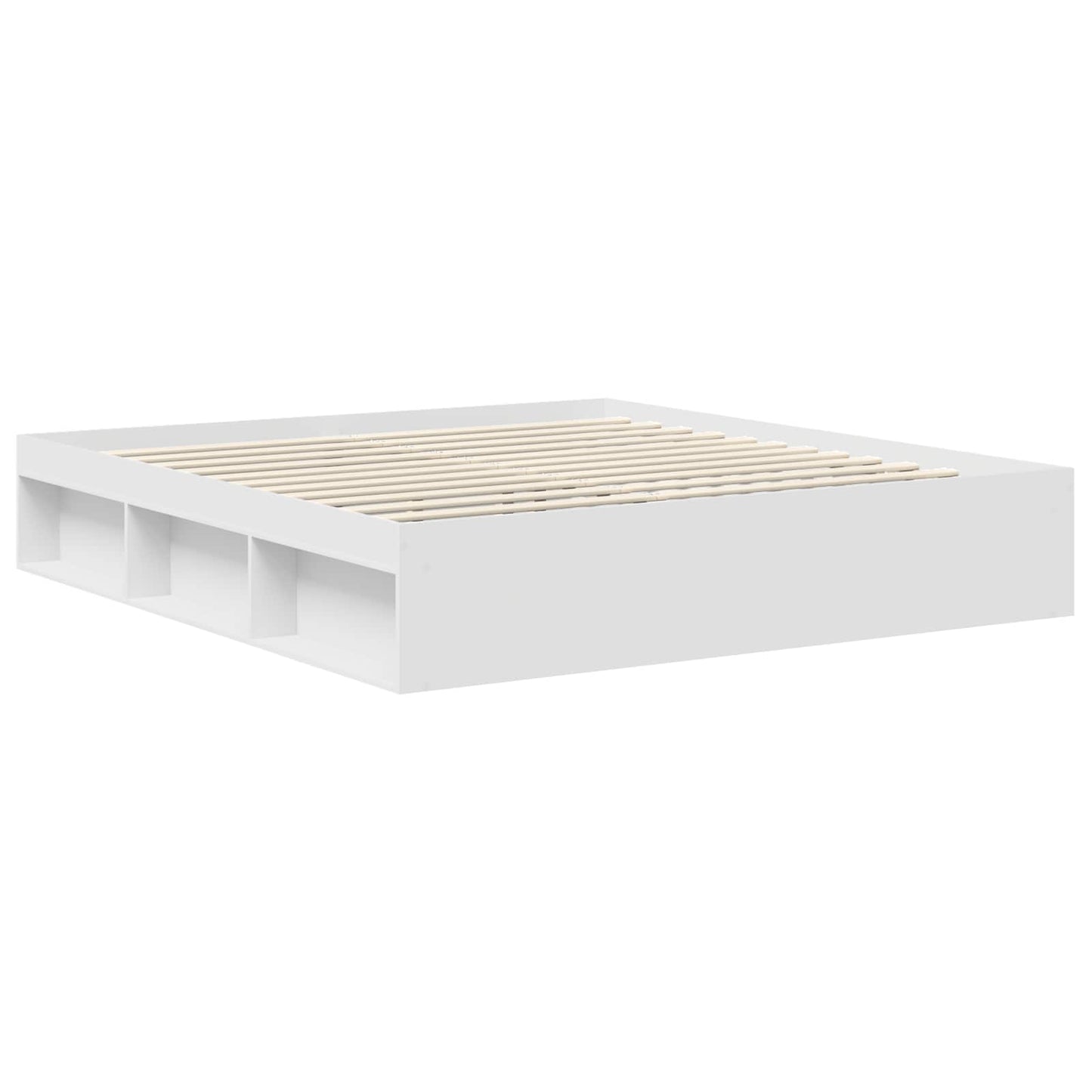 vidaXL Bed Frame with Headboard White 180 x 200 cm Solid Pine Wood 5