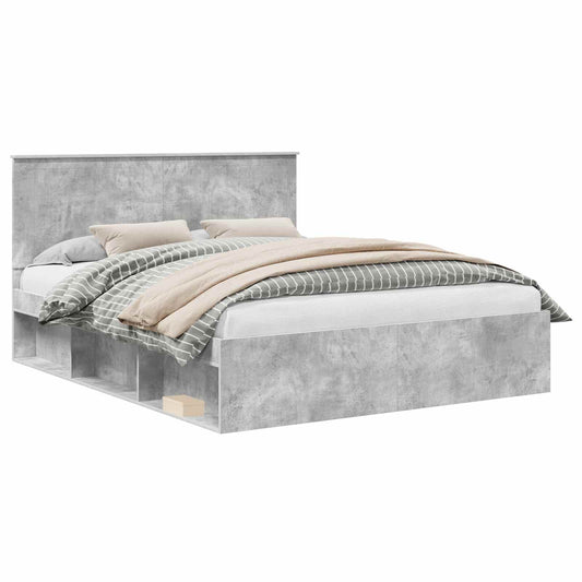 vidaXL Bed Frame with Headboard Concerte 160 x 200 cm Solid Pine Wood 2