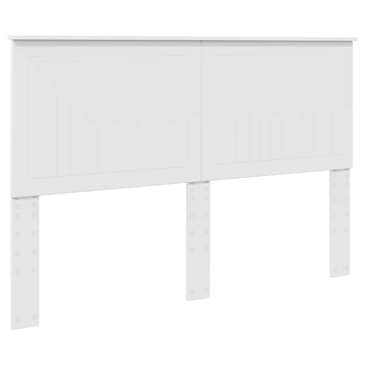 vidaXL Bed Frame with Headboard White 150 x 200 cm Solid Pine Wood 6