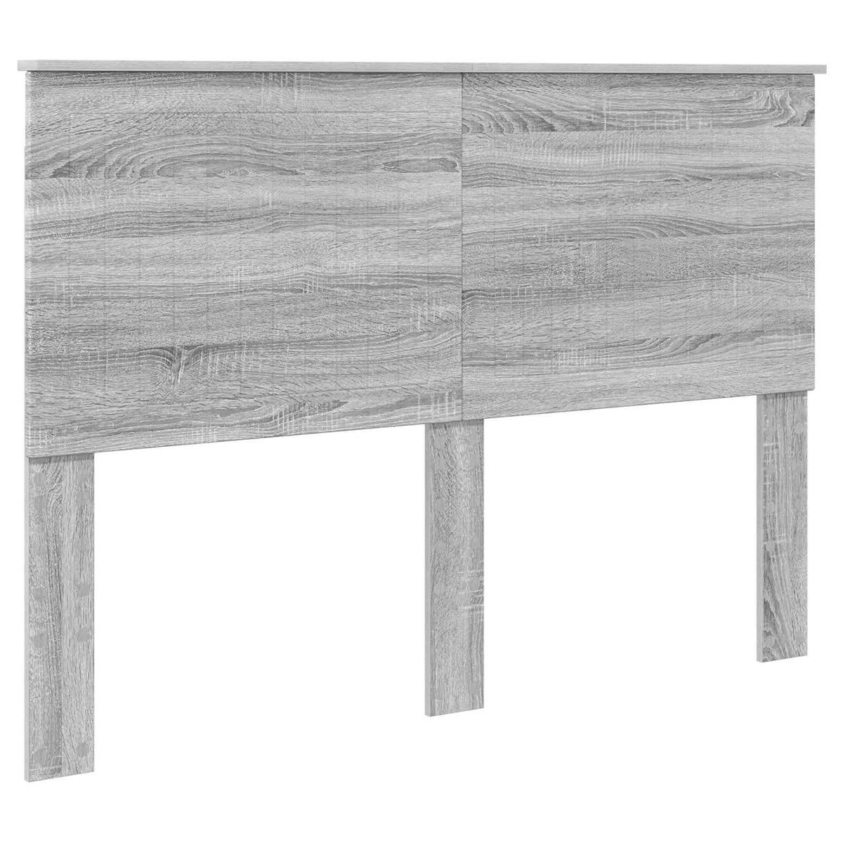 Bed Frame 140 x 200 cm Solid Pine Wood Grey sonoma
