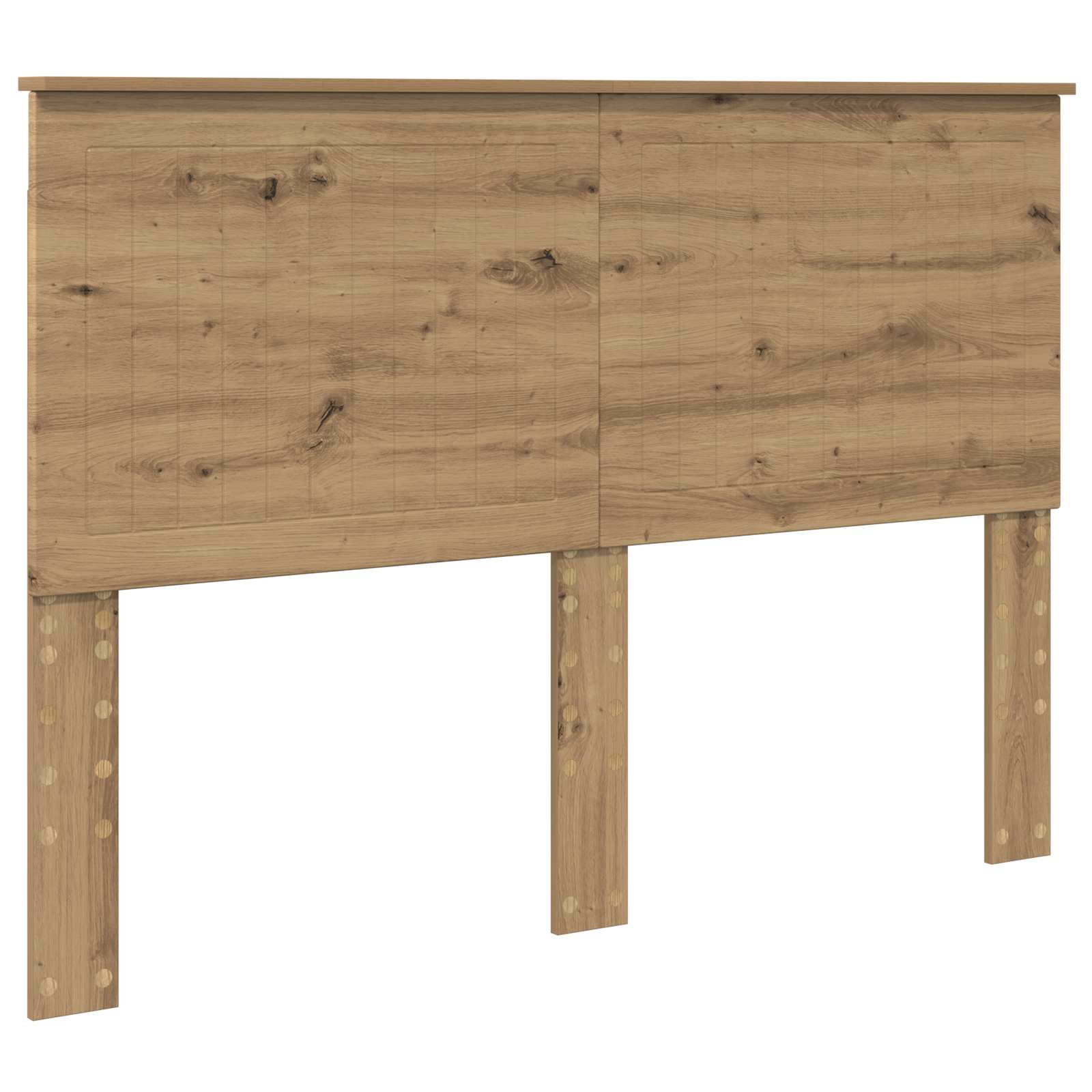 vidaXL Bed Frame Artisian Oak 140 x 190 cm Solid Pine Wood 6