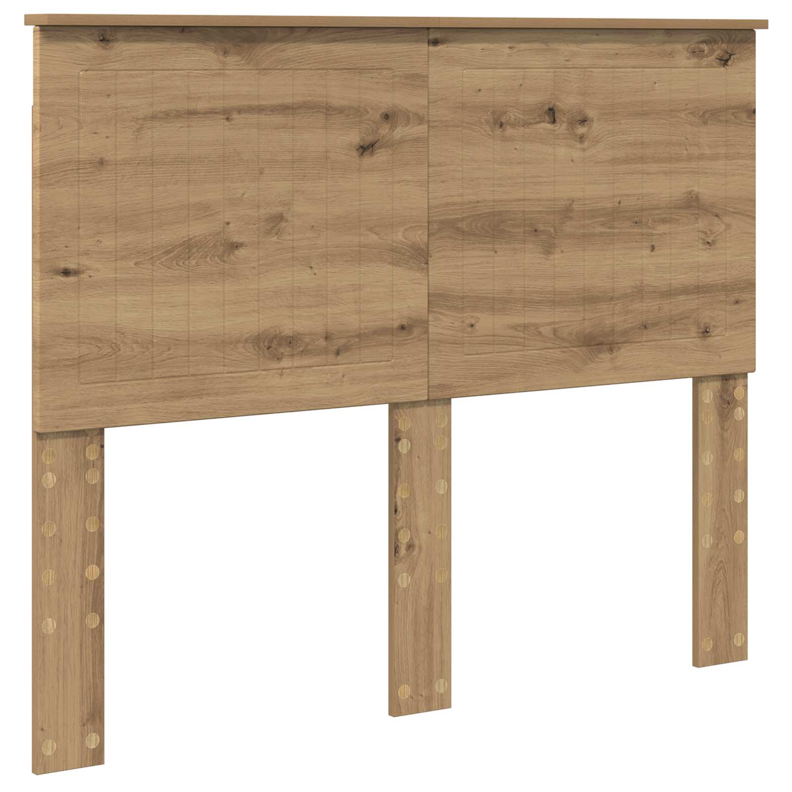 vidaXL Bed Frame Artisian Oak 135 x 190 cm Solid Pine Wood 6