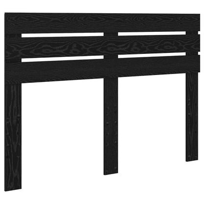 vidaXL Bed Frame with Headboard Black 160 x 200 cm Solid Pine Wood 6