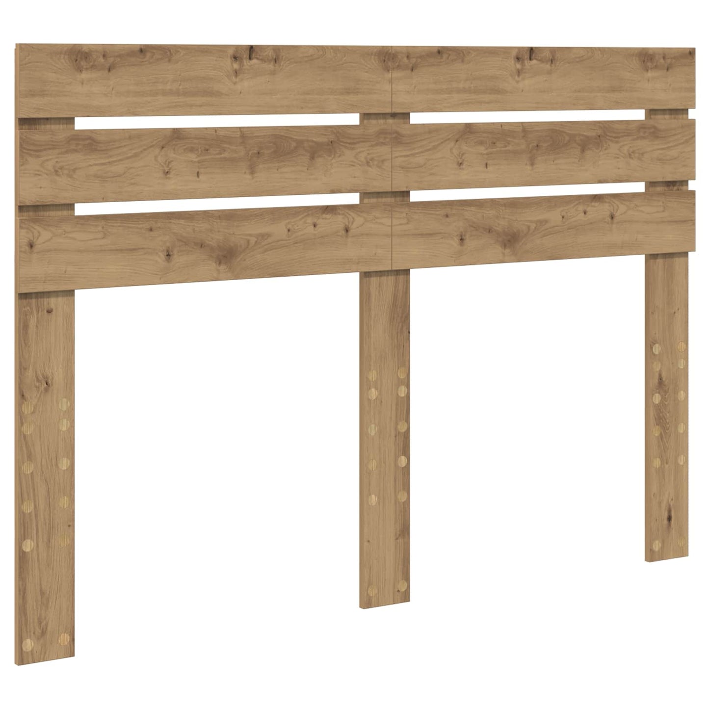 vidaXL Bed Frame Artisian Oak 140 x 190 cm Solid Pine Wood 6