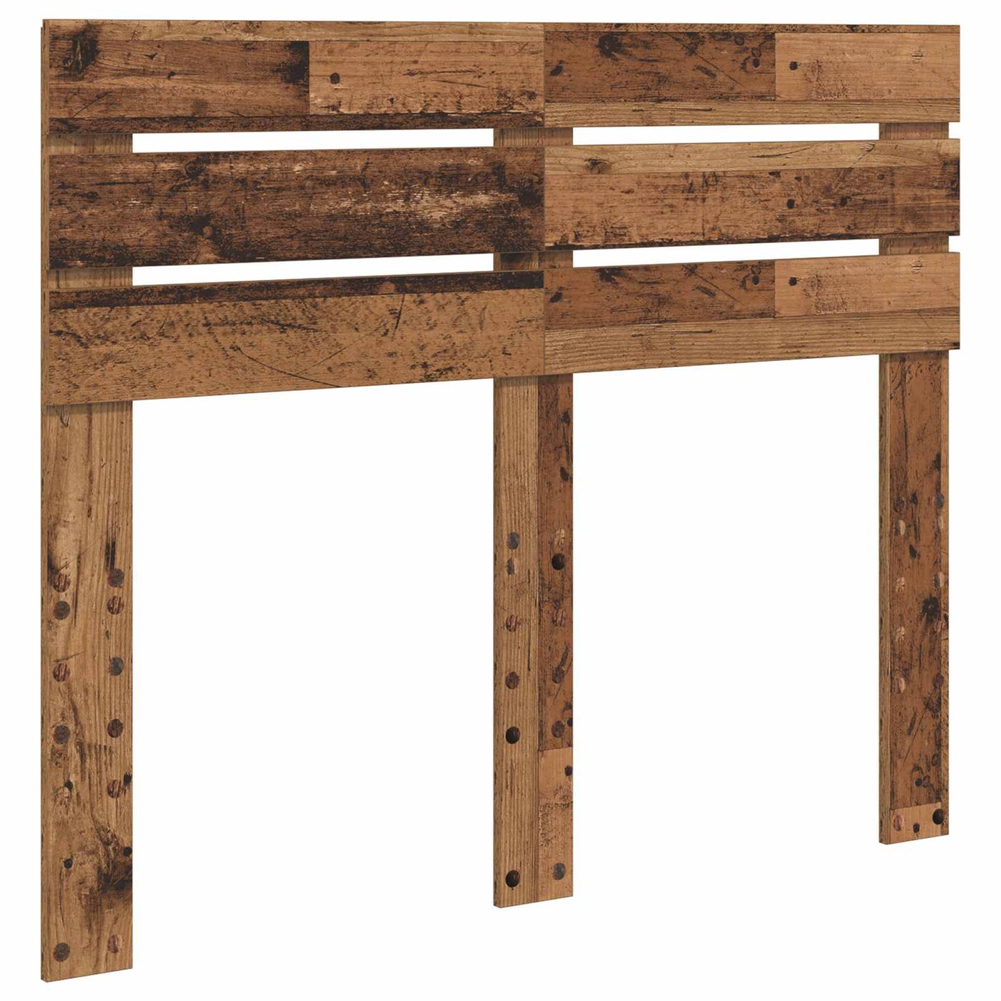 vidaXL Bed Frame with Headboard Old Wood 120 x 200 cm Solid Pine Wood 6