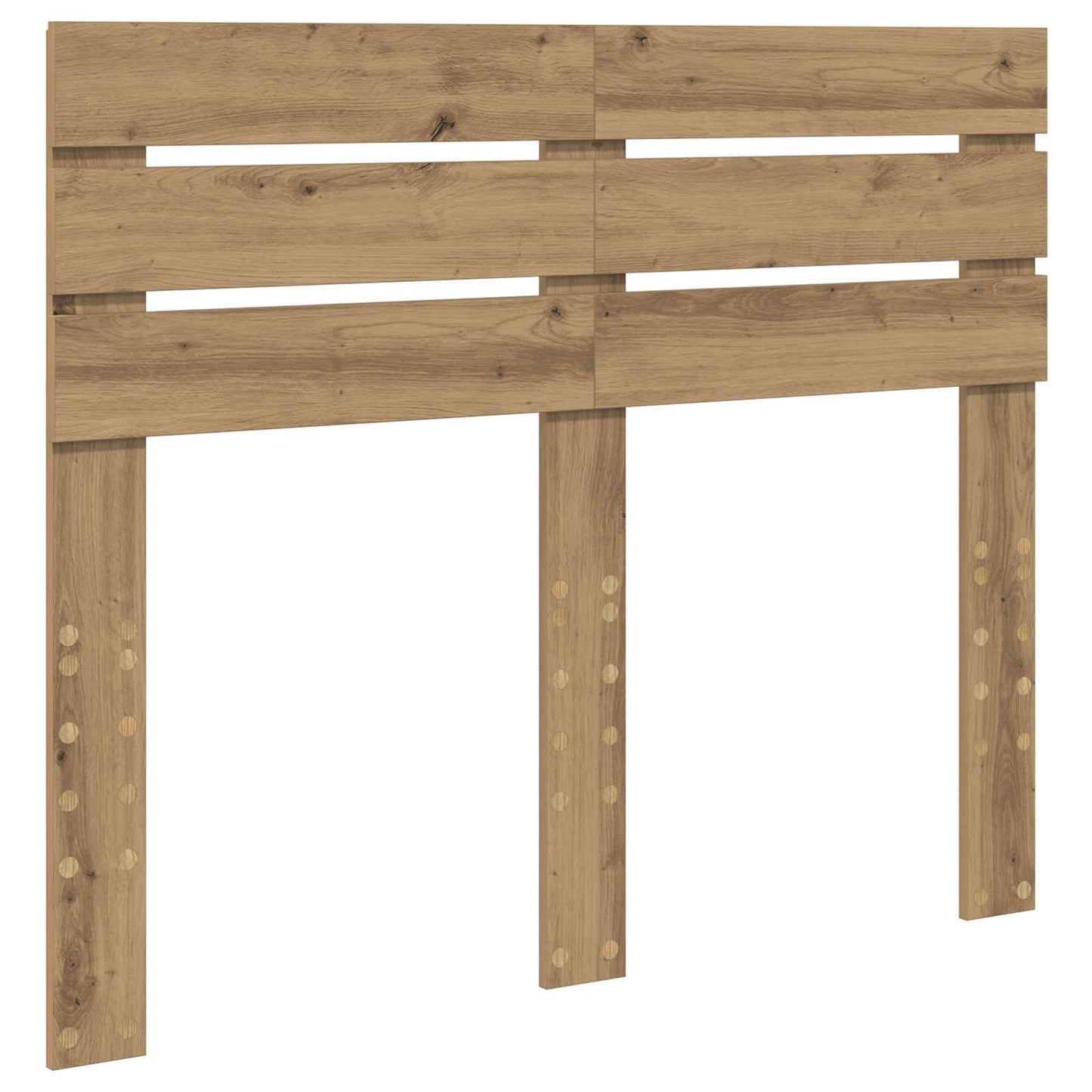 vidaXL Bed Frame Artisian Oak 120 x 200 cm Solid Pine Wood 6
