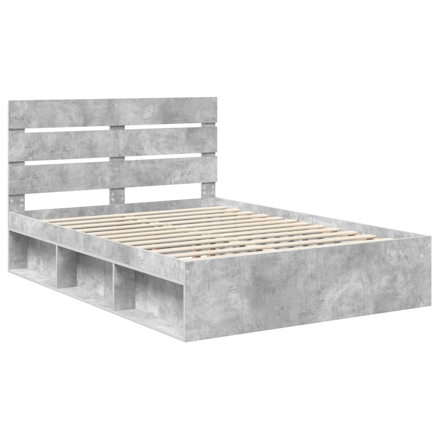 vidaXL Bed Frame with Headboard Concerte 160 x 200 cm Solid Pine Wood 4