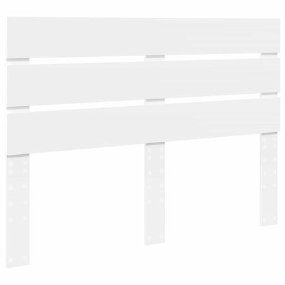 vidaXL Bed Frame with Headboard White 140 x 190 cm Solid Pine Wood 6
