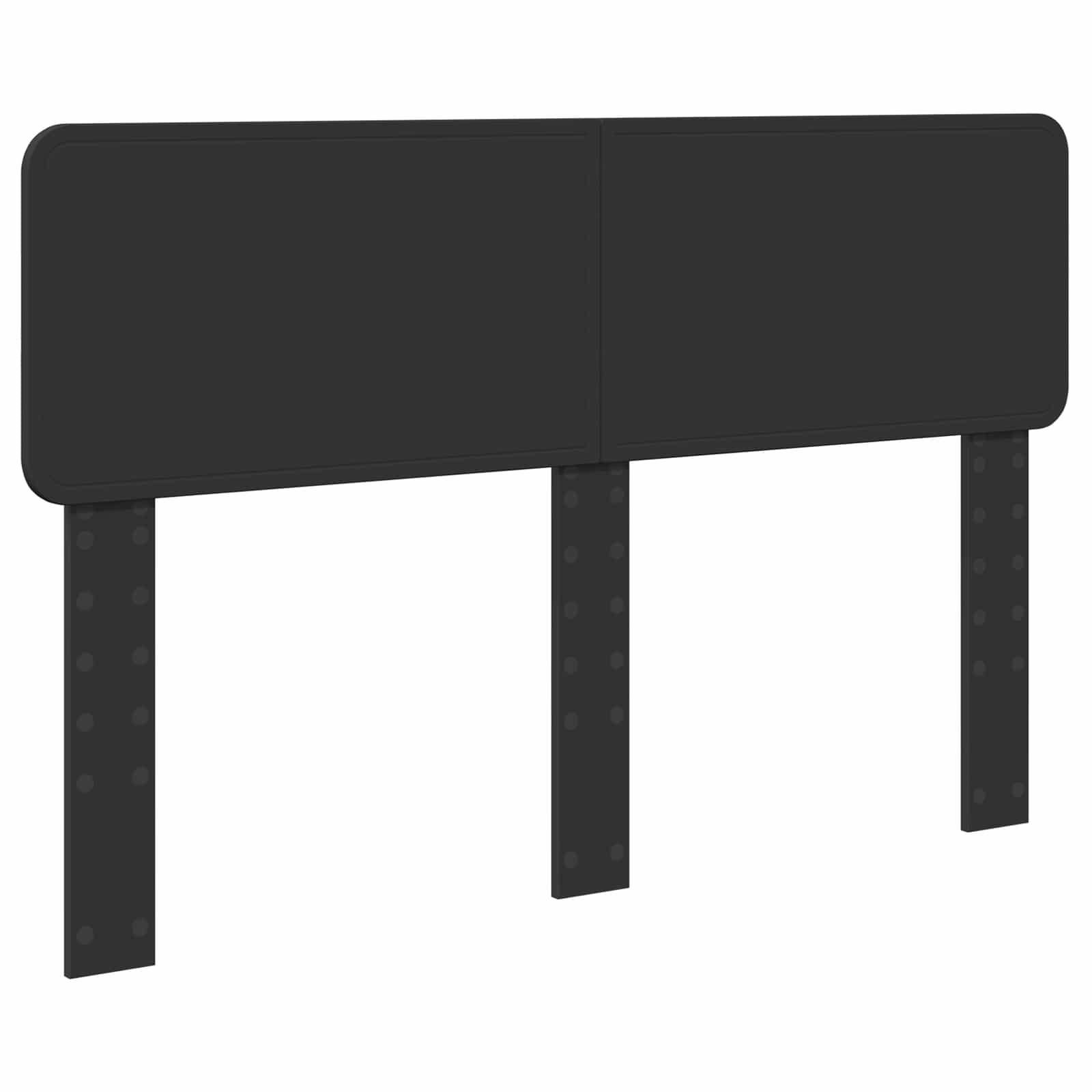 vidaXL Bed Frame with Headboard Black 160 x 200 cm Solid Pine Wood 6