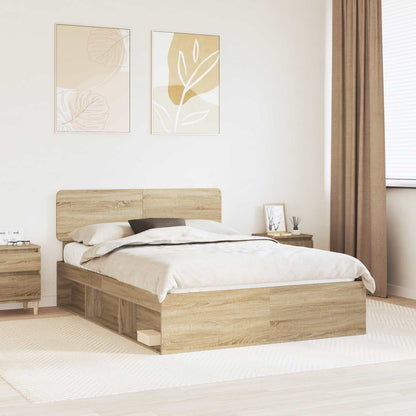 vidaXL Bed Frame 140 x 190 cm Solid Pine Wood Length 190 cm Width 140 cm