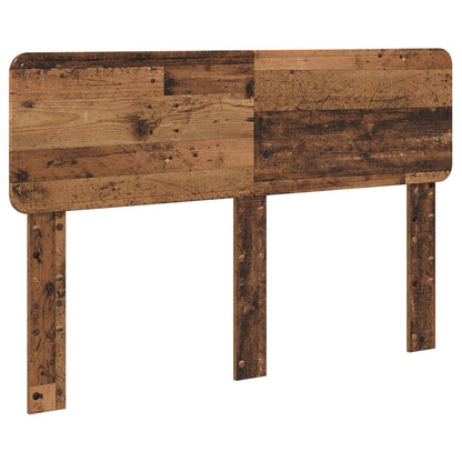 vidaXL Bed Frame with Headboard Old Wood 140 x 190 cm Solid Pine Wood 6