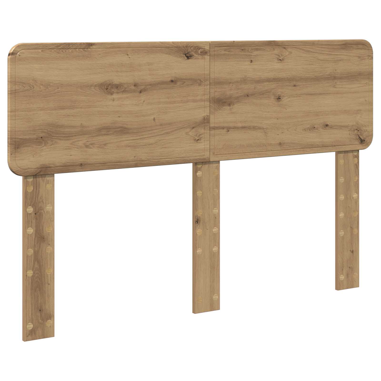 vidaXL Bed Frame Artisian Oak 140 x 190 cm Solid Pine Wood 6