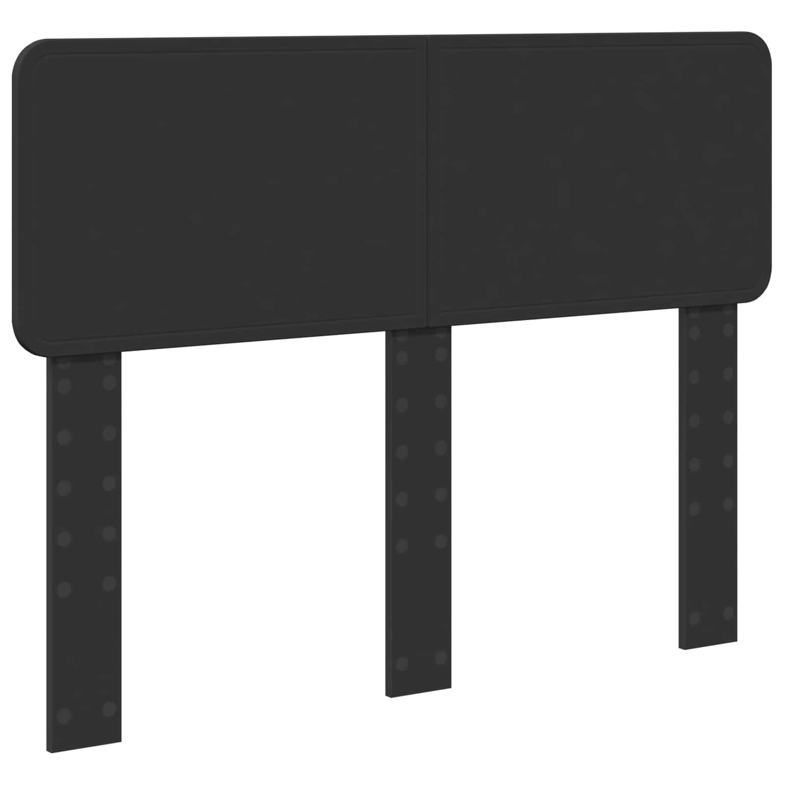 vidaXL Bed Frame with Headboard Black 135 x 190 cm Solid Pine Wood 6
