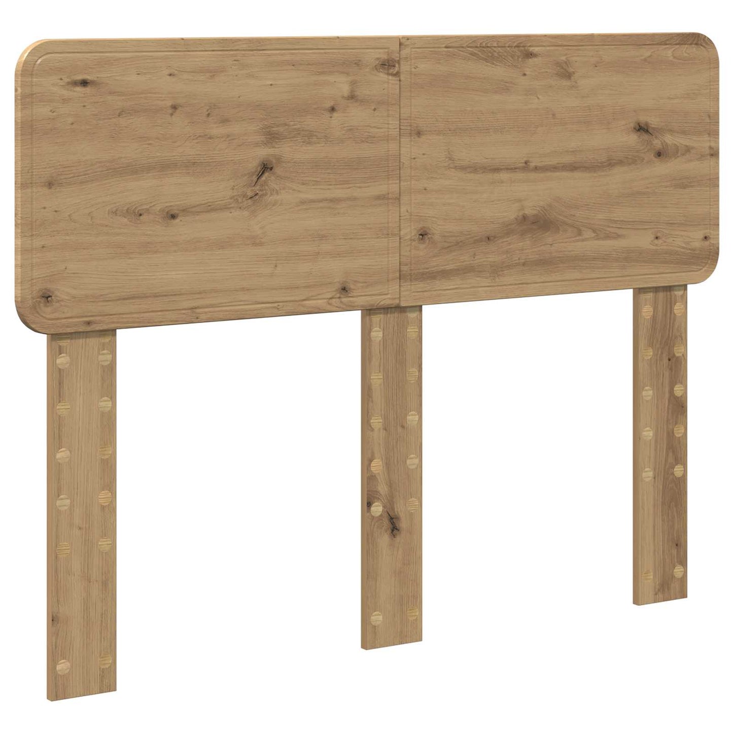 vidaXL Bed Frame Artisian Oak 120 x 200 cm Solid Pine Wood 6