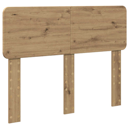 vidaXL Bed Frame Artisian Oak 120 x 200 cm Solid Pine Wood 6