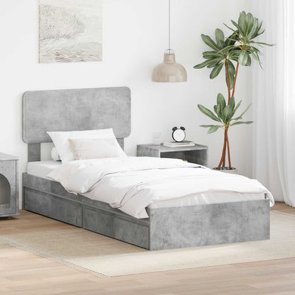 vidaXL Storage Bed with Drawer Engineered Wood Length 190 cm