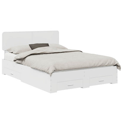 vidaXL Bed Frame with Drawer White 160 x 200 cm Engineered Wood 2