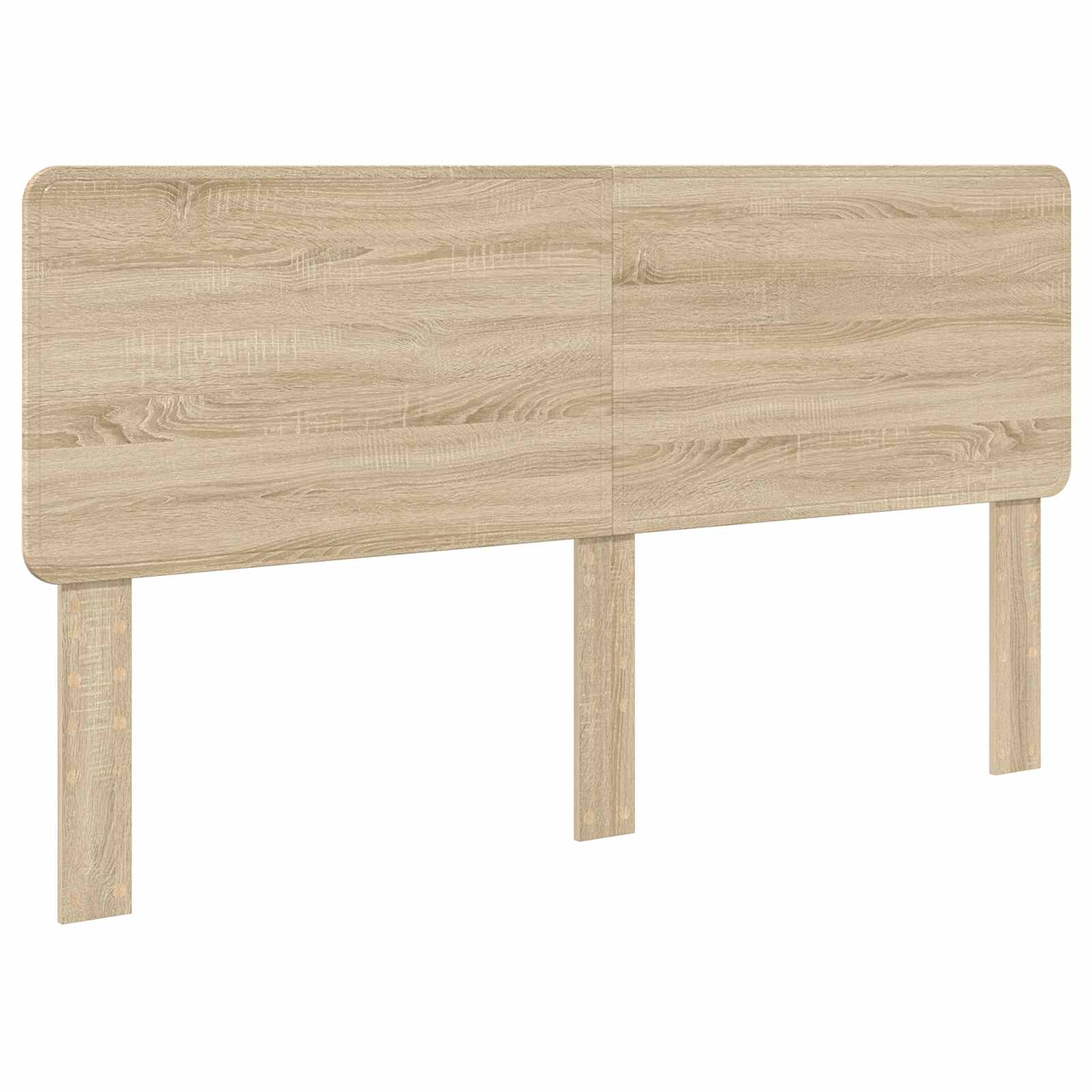 vidaXL Bed Frame with Headboard Sonoma 200 x 200 cm Solid Pine Wood 6