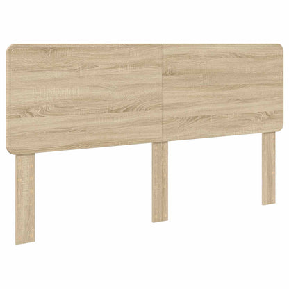 vidaXL Bed Frame with Headboard Sonoma 200 x 200 cm Solid Pine Wood 6