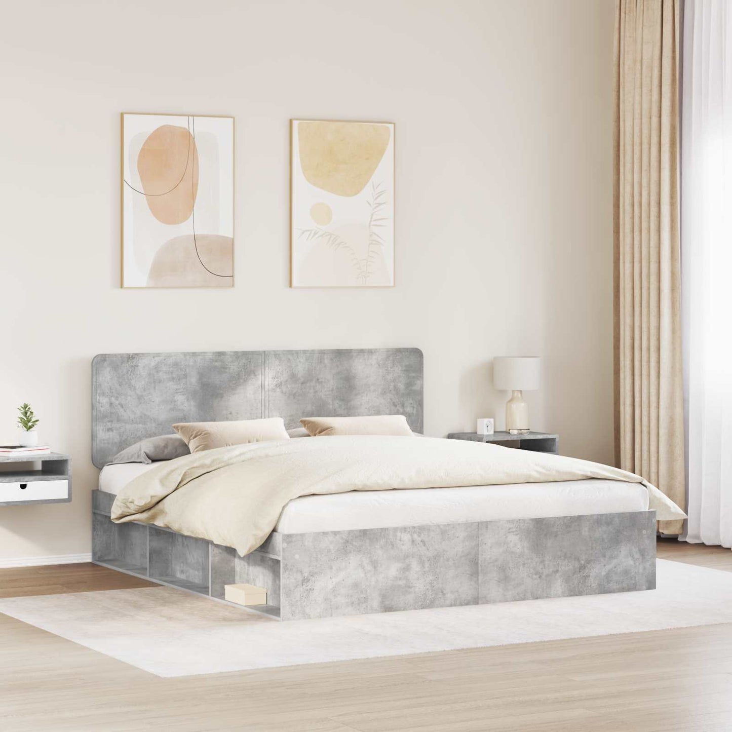vidaXL Bed Frame with Headboard Concerte 180 x 200 cm Solid Pine Wood 3