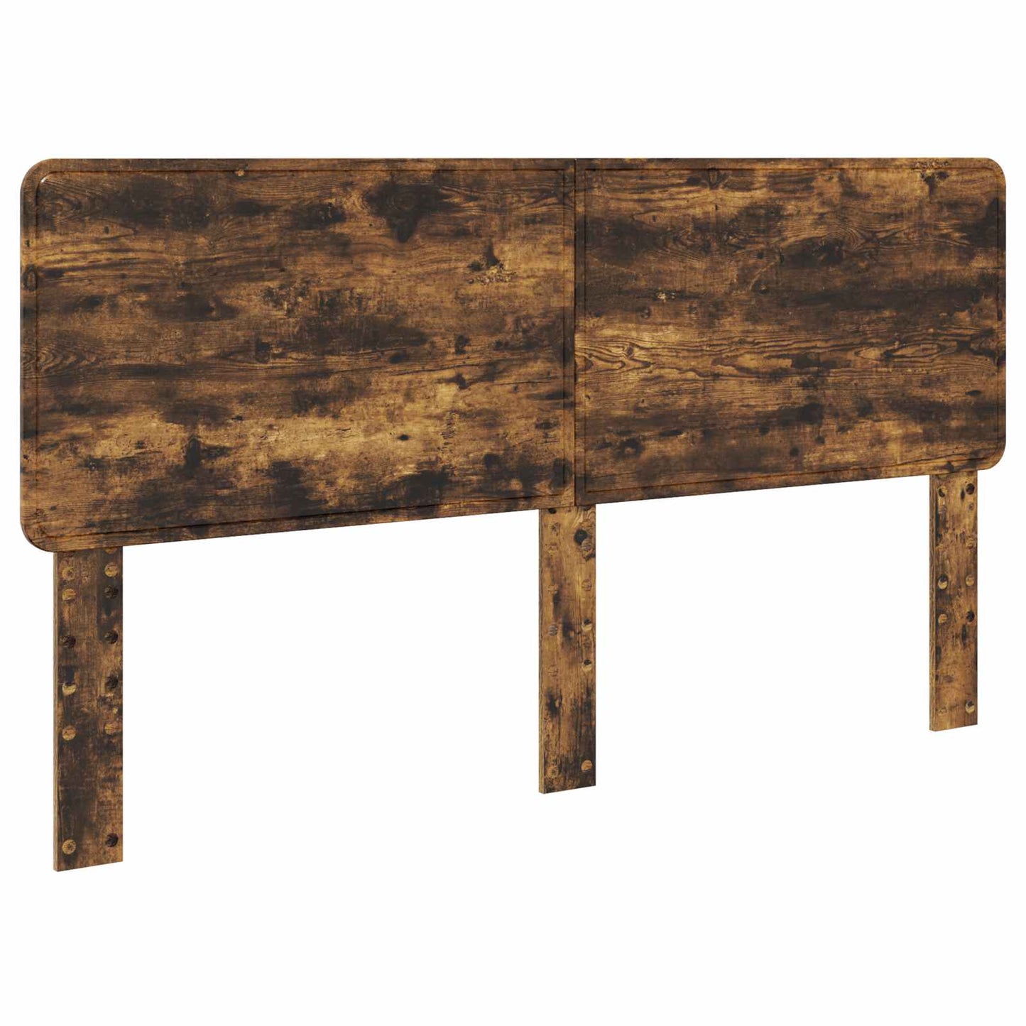 vidaXL Bed Frame Smoked Oak 180 x 200 cm Solid Pine Wood 6