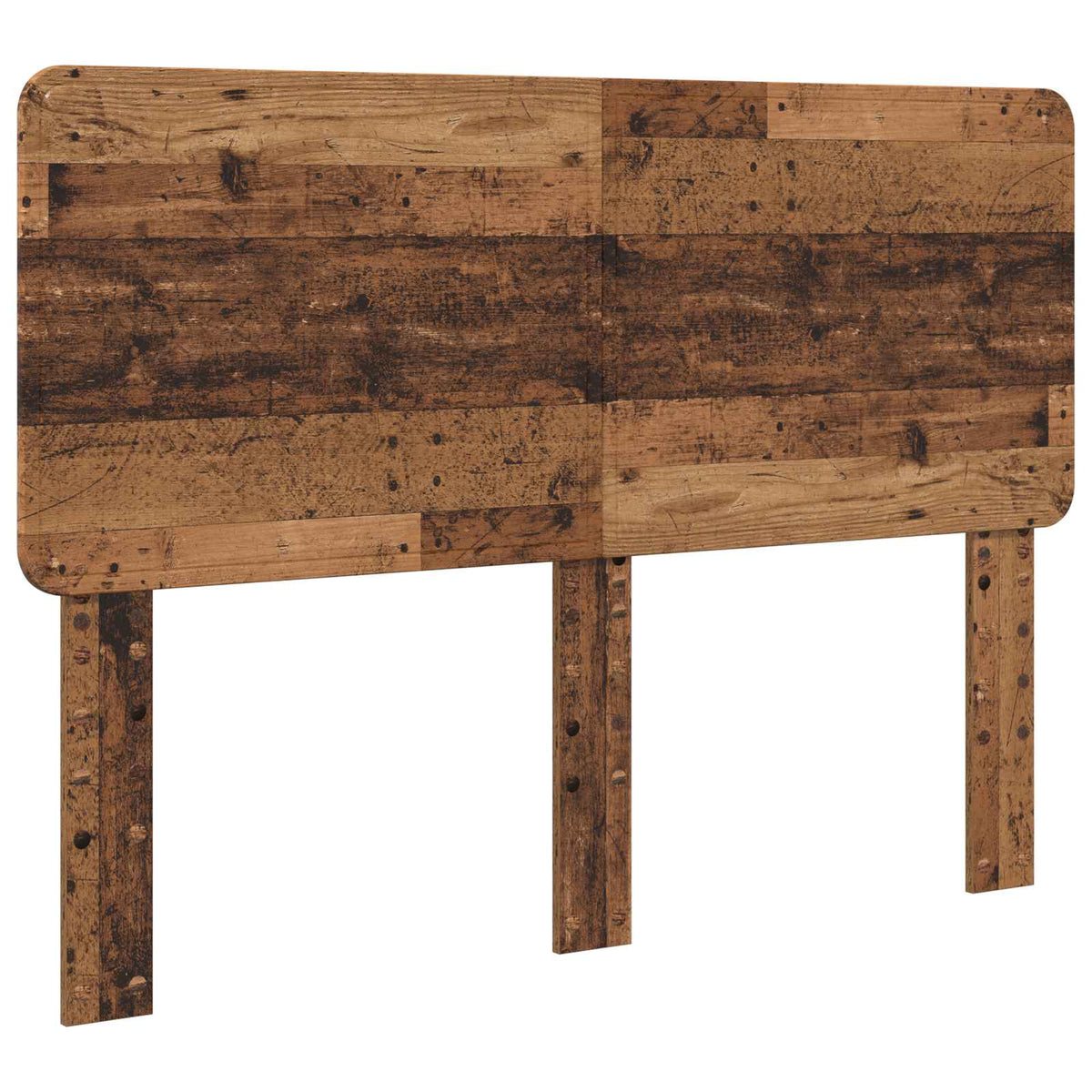 vidaXL Bed Frame with Headboard Old Wood 140 x 190 cm Solid Pine Wood 6