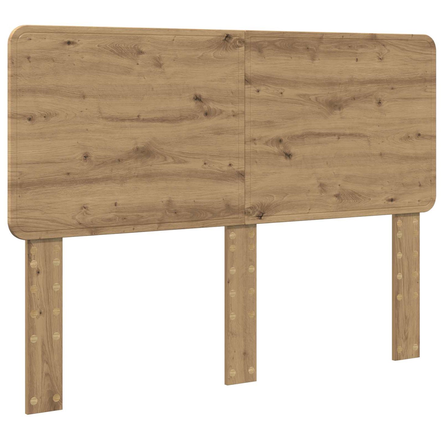 vidaXL Bed Frame Artisian Oak 140 x 190 cm Solid Pine Wood 6