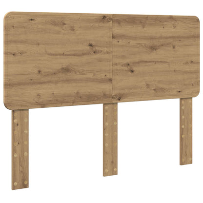 vidaXL Bed Frame Artisian Oak 140 x 190 cm Solid Pine Wood 6