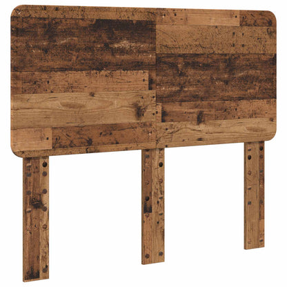 vidaXL Bed Frame with Headboard Old Wood 135 x 190 cm Solid Pine Wood 6
