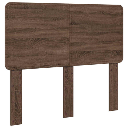 vidaXL Bed Frame with Headboard Brown Oak 120 x 200 cm Solid Pine Wood 6