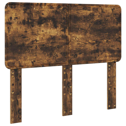vidaXL Bed Frame Smoked Oak 120 x 190 cm Solid Pine Wood 6