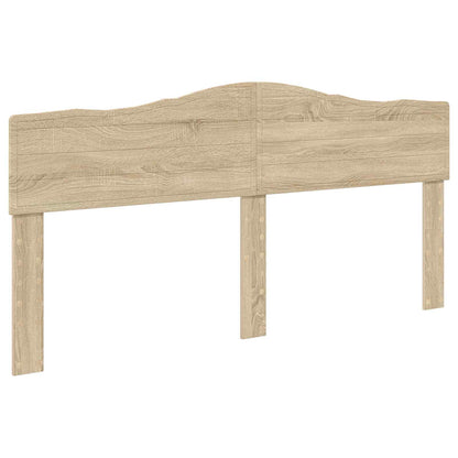 vidaXL Bed Frame with Headboard Sonoma 200 x 200 cm Solid Pine Wood 6