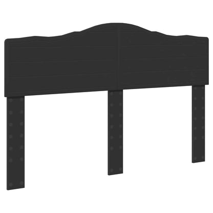 vidaXL Bed Frame with Headboard Black 140 x 200 cm Solid Pine Wood 6