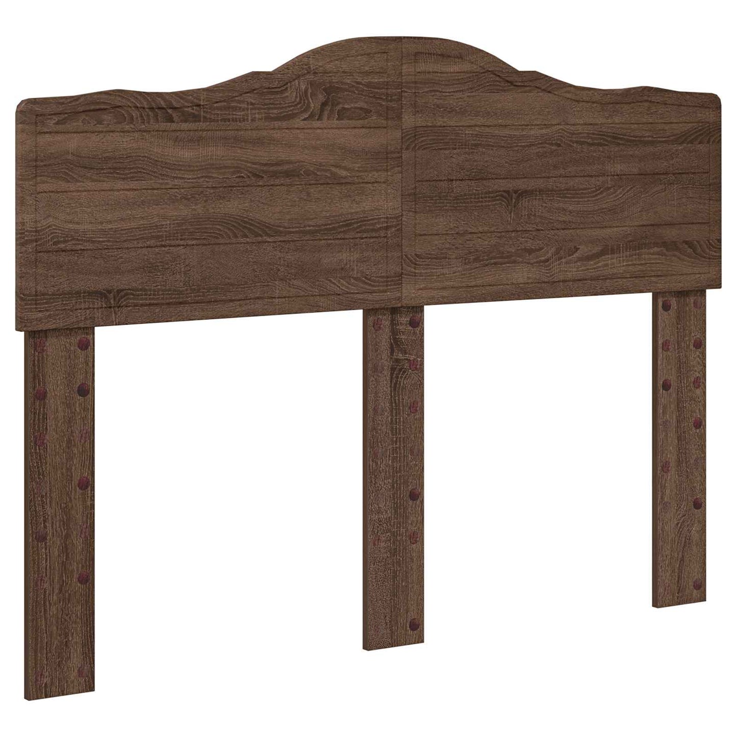 vidaXL Bed Frame with Headboard Brown Oak 120 x 200 cm Solid Pine Wood 6