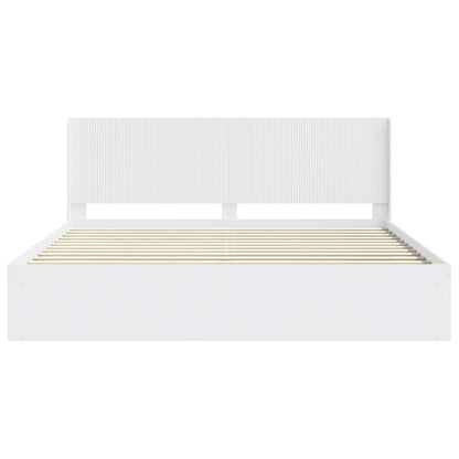 vidaXL Bed Frame with Storage and Headboard 2 pcs White 180 x 200 cm 5