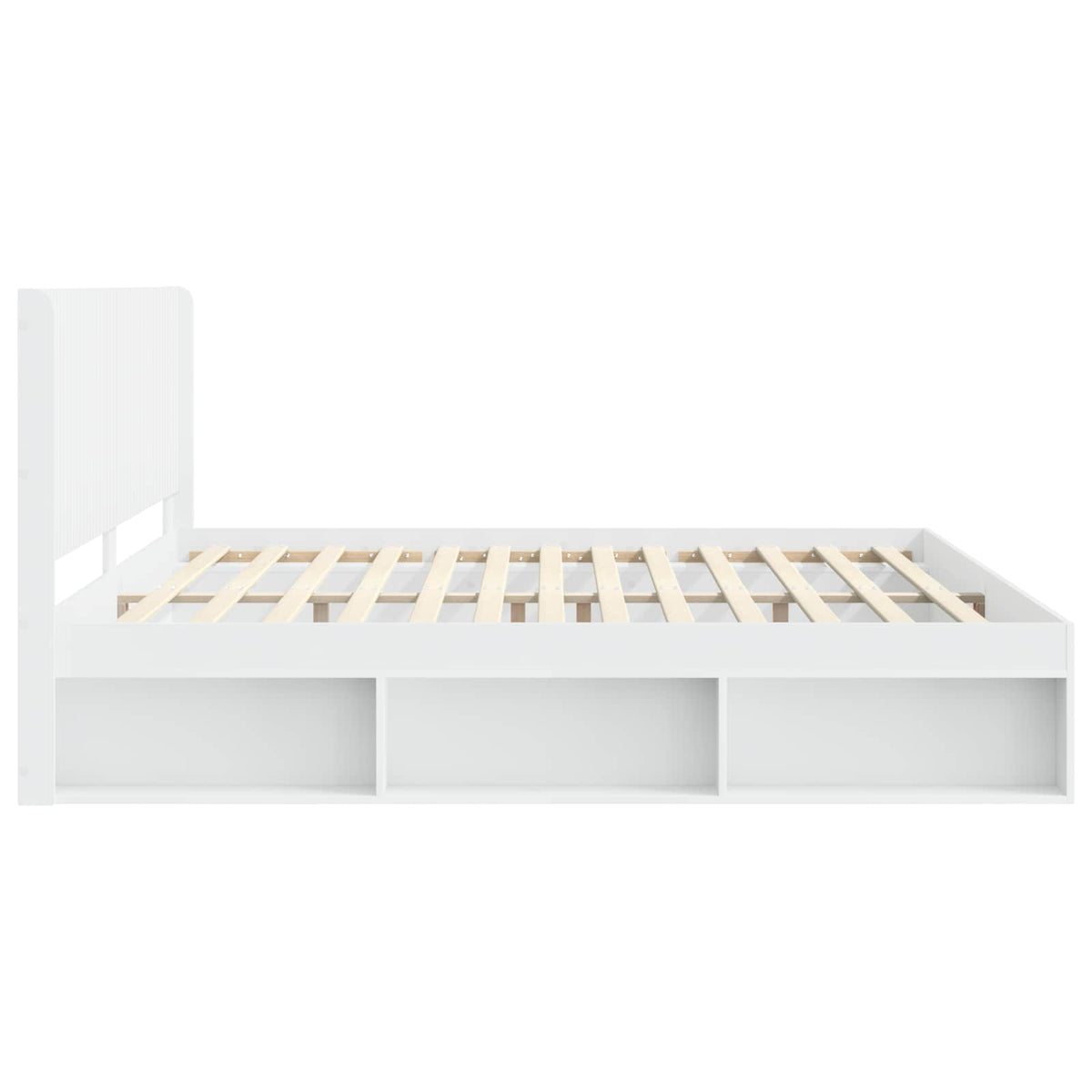 vidaXL Bed Frame with Storage and Headboard 2 pcs White 180 x 200 cm 6