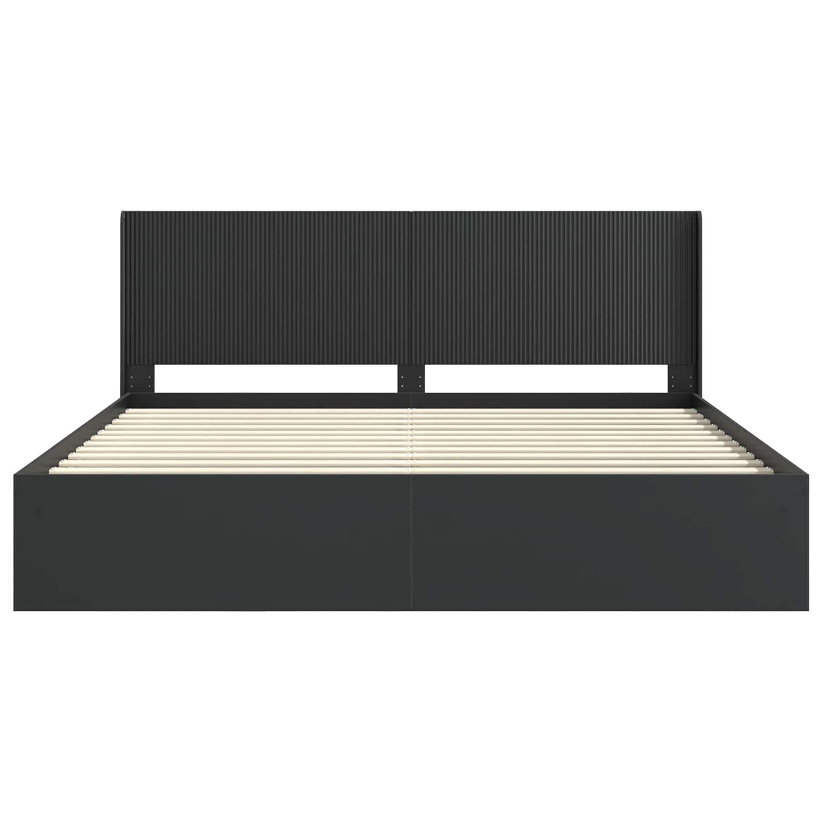 vidaXL Bed Frame with Storage and Headboard Black 180 x 200 cm 5